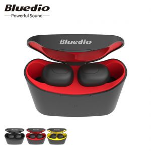 Bluedio T-elf Air pod Bluetooth 5.0 אוזניות אלחוטיות ספורט עם תיבת טעינה