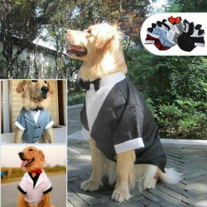 זורם ברשת  דברים מגניבים להולכים על ארבע חליפת טוקסידו לכלב בינוני גדול