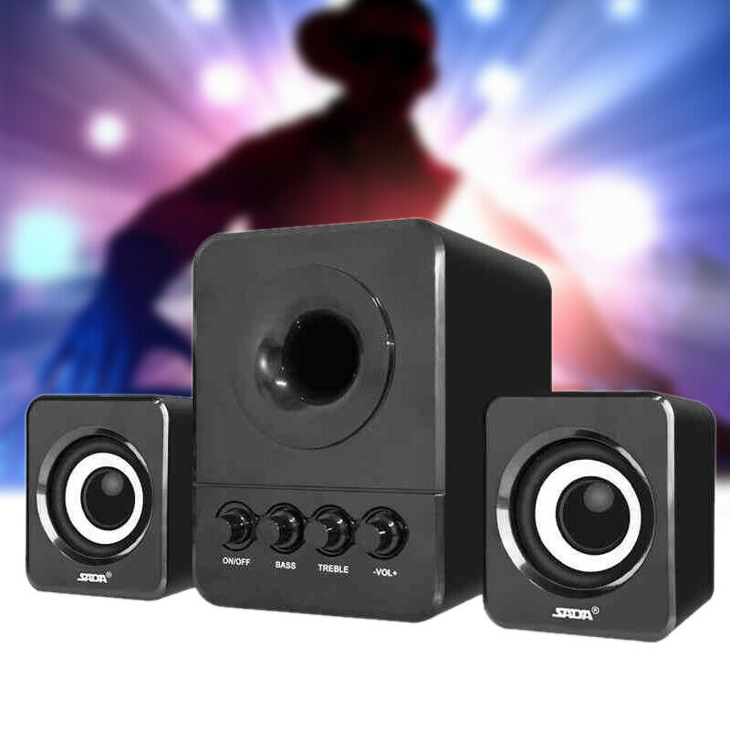 זורם ברשת  מוסיקה זה כל העולם מיני רמקולי מחשב סאב וופר 3.5 מ"מ למחשב נייד לשולחן העבודה